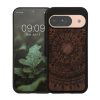 Etui Kwmobile do Google Pixel 9/Pixel 9 Pro, brązowe, drewno/silikon, KWM000020PT003C