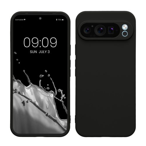 Etui Kwmobile do Google Pixel 9 Pro XL, czarne, silikonowe, KWM000020PU004C