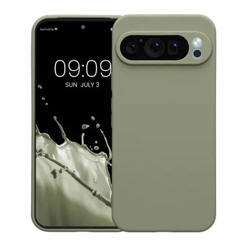 Etui Kwmobile do Google Pixel 9 Pro XL, jasnozielone, silikonowe, KWM000020PU007C