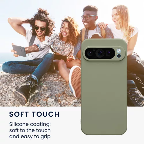 Etui Kwmobile do Google Pixel 9 Pro XL, jasnozielone, silikonowe, KWM000020PU007C