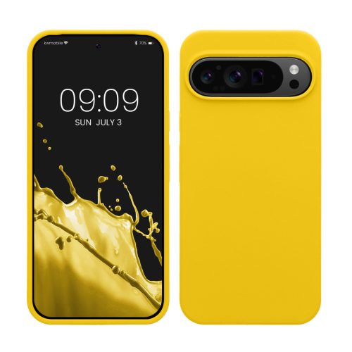 Etui Kwmobile do Google Pixel 9 Pro XL, żółte, silikonowe, KWM000020PV006C