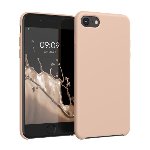 Etui Kwmobile do Apple iPhone SE (2022)/iPhone SE (2020)/iPhone 8, jasnoróżowe, silikonowe, KWM0000085I141C