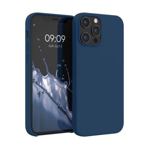 Etui Kwmobile do Apple iPhone 12 Pro Max, niebieskie, silikonowe, KWM000011JR081C