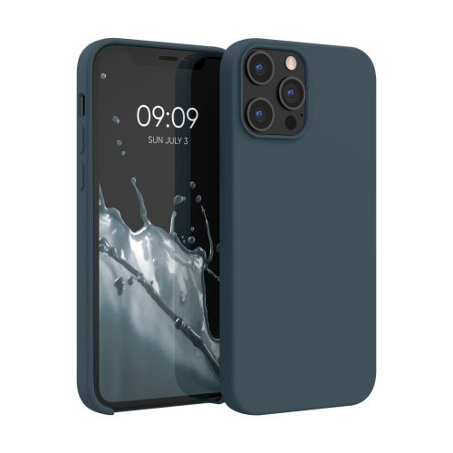Etui Kwmobile do Apple iPhone 12 Pro Max, ciemnozielone, silikonowe, KWM000011JR082C