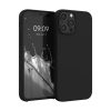 Etui Kwmobile do Apple iPhone 12 Pro Max, czarne, silikonowe, KWM000011JR083C