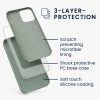 Etui Kwmobile do Apple iPhone 12 Pro Max, zielone, silikonowe, KWM000011JR084C