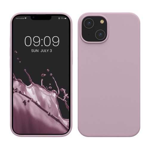 Etui Kwmobile do Apple iPhone 14, jasnofioletowe, silikonowe, KWM000016NI047C