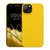 Etui Kwmobile do Apple iPhone 15 Plus, żółte, silikonowe, KWM000020CB007C