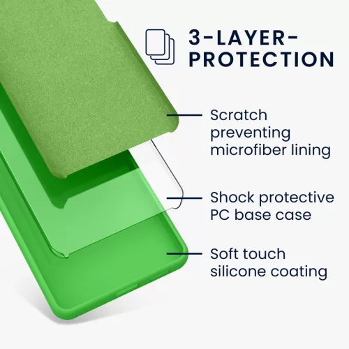 Etui Kwmobile do Apple iPhone 15 Plus, zielone, silikonowe, KWM000020CB010C