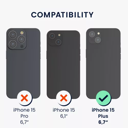 Etui Kwmobile do Apple iPhone 15 Plus, zielone, silikonowe, KWM000020CB010C