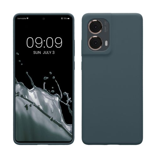 Etui Kwmobile do Motoroli Moto G85, Ciemnozielone, Silikonowe, KWM000022TR002C