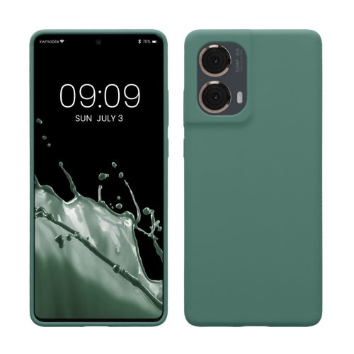 Etui Kwmobile do Motorola Moto G85, zielone, silikonowe, KWM000022TR005C