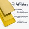 Etui Kwmobile do Motorola Moto G85, żółte, silikonowe, KWM000022TR006C