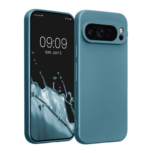 Etui Kwmobile do Google Pixel 9 Pro, niebieskie, silikonowe, KWM000020PP001C