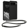 Etui Kwmobile ze smyczą do Google Pixel 9/Pixel 9 Pro, czarne, silikonowe, KWM000020PY001C