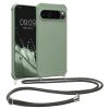 Etui Kwmobile ze smyczą do Google Pixel 9/Pixel 9 Pro, jasnozielone, silikonowe, KWM000020PY003C
