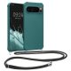 Etui Kwmobile ze smyczą do Google Pixel 9/Pixel 9 Pro, zielone, silikonowe, KWM000020PY005C