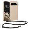 Etui Kwmobile ze smyczą do Google Pixel 9 Pro XL, kremowe, silikonowe, KWM000020PZ002C