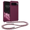 Etui Kwmobile ze smyczą do Google Pixel 9 Pro XL, fioletowe, silikonowe, KWM000020PZ004C