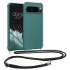 Etui Kwmobile ze smyczą do Google Pixel 9 Pro XL, zielone, silikonowe, KWM000020PZ005C