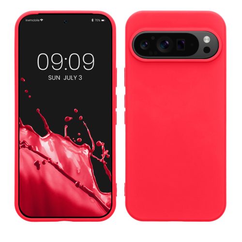 Etui Kwmobile do Google Pixel 9/Pixel 9 Pro, różowe, silikonowe, KWM000020QA005C