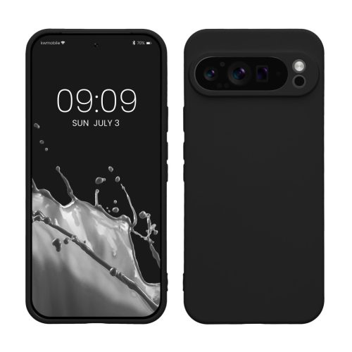Etui Kwmobile do Google Pixel 9 Pro XL, czarne, silikonowe, KWM000020QB001C