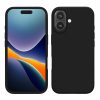 Etui Kwmobile do Apple iPhone 16, czarne, silikonowe, KWM000022TU006C