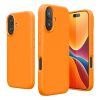 Etui Kwmobile do Apple iPhone 16, pomarańczowe, silikonowe, KWM000022TU007C