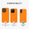 Etui Kwmobile do Apple iPhone 16, pomarańczowe, silikonowe, KWM000022TU007C