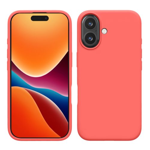 Etui Kwmobile do Apple iPhone 16, różowe, silikonowe, KWM000022TU008C