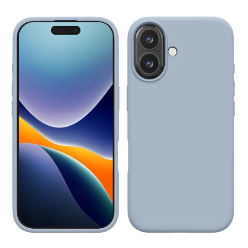 Etui Kwmobile do Apple iPhone 16, jasnoniebieskie, silikonowe, KWM000022TU009C