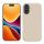 Etui Kwmobile do Apple iPhone 16, kremowe, silikonowe, KWM000022TU010C