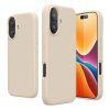Etui Kwmobile do Apple iPhone 16, kremowe, silikonowe, KWM000022TU010C