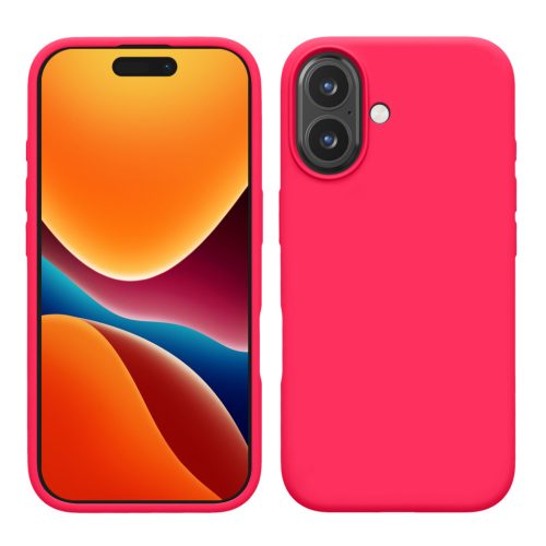 Etui Kwmobile do Apple iPhone 16 Plus, różowe, silikonowe, KWM000022TV001C