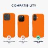 Etui Kwmobile do Apple iPhone 16 Plus, pomarańczowe, silikonowe, KWM000022TV002C