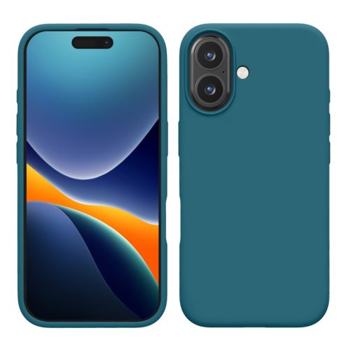 Etui Kwmobile do Apple iPhone 16 Plus, niebieskie, silikonowe, KWM000022TV003C