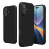 Etui Kwmobile do Apple iPhone 16 Plus, czarne, silikonowe, KWM000022TV005C