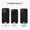 Etui Kwmobile do Apple iPhone 16 Plus, czarne, silikonowe, KWM000022TV005C