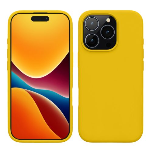 Etui Kwmobile do Apple iPhone 16 Pro, żółte, silikonowe, KWM000022TW004C