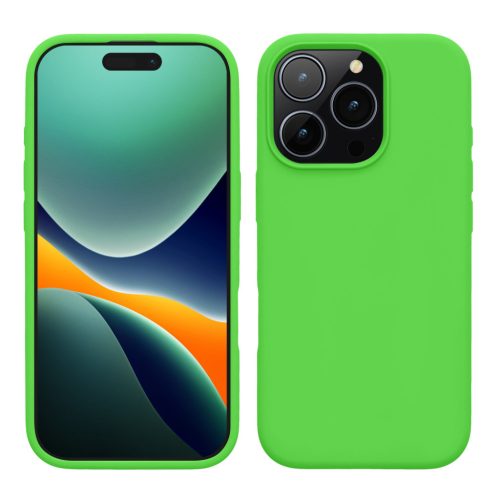 Etui Kwmobile do Apple iPhone 16 Pro, zielone, silikonowe, KWM000022TW007C