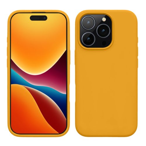Etui Kwmobile do Apple iPhone 16 Pro, pomarańczowe, silikonowe, KWM000022TW009C