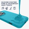 Etui Kwmobile do Apple iPhone 16 Pro, jasnoniebieskie, silikonowe, KWM000022TW010C