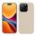 Etui Kwmobile do Apple iPhone 16 Pro, kremowe, silikonowe, KWM000022TW011C