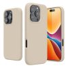 Etui Kwmobile do Apple iPhone 16 Pro, kremowe, silikonowe, KWM000022TW011C