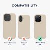 Etui Kwmobile do Apple iPhone 16 Pro, kremowe, silikonowe, KWM000022TW011C