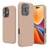 Etui Kwmobile do Apple iPhone 16 Pro, kremowe, silikonowe, KWM000022TW013C