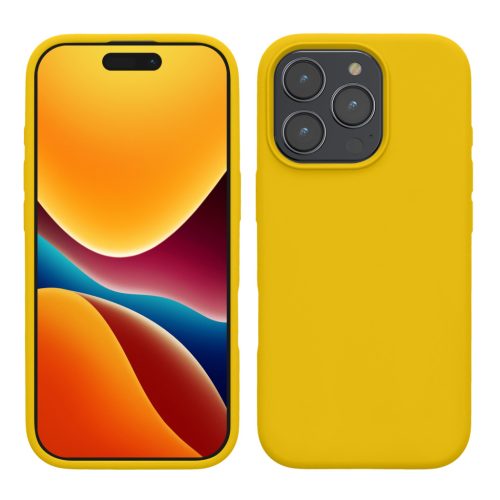 Etui Kwmobile do Apple iPhone 16 Pro Max, żółte, silikonowe, KWM000022TX001C