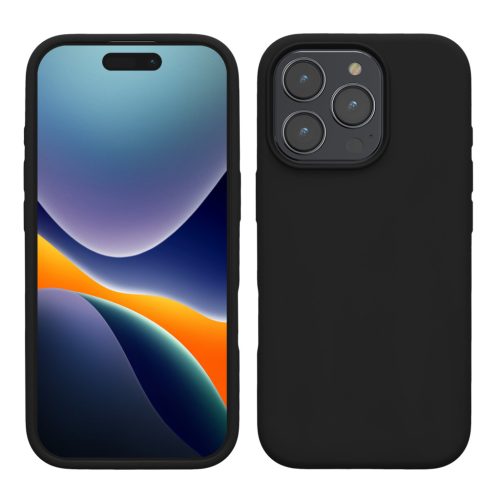 Etui Kwmobile do Apple iPhone 16 Pro Max, czarne, silikonowe, KWM000022TX005C