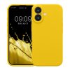 Etui Kwmobile do Apple iPhone 16, żółte, silikonowe, KWM000022TY002C