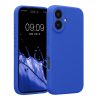 Etui Kwmobile do Apple iPhone 16, niebieskie, silikonowe, KWM000022TY004C